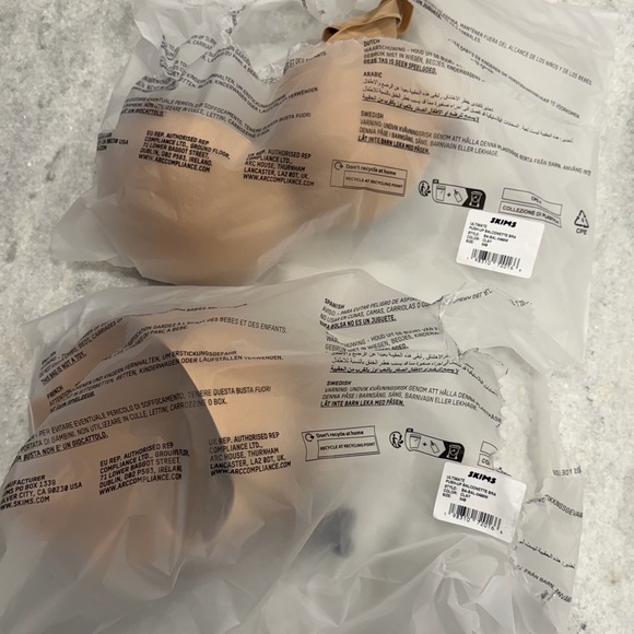 TWO Skims Ultimate Push-Up Balconette Bra Size 34B Color CLAY NWT - Picture 3 of 6